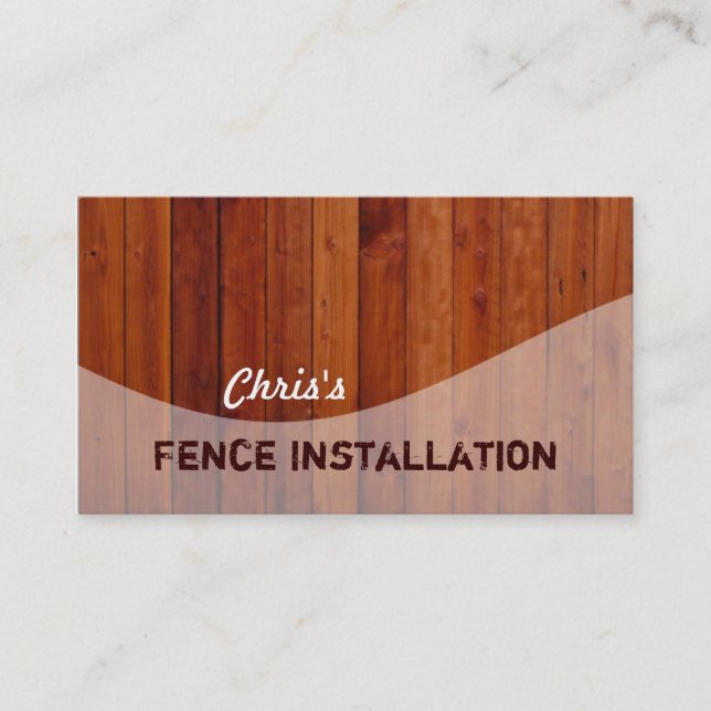 Fencing Business Cards (Front)