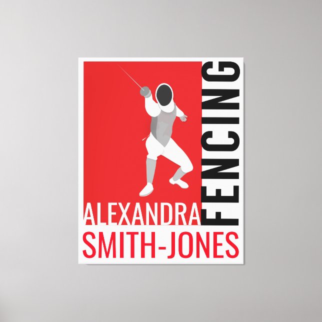 Fencing Canvas Print (Front)