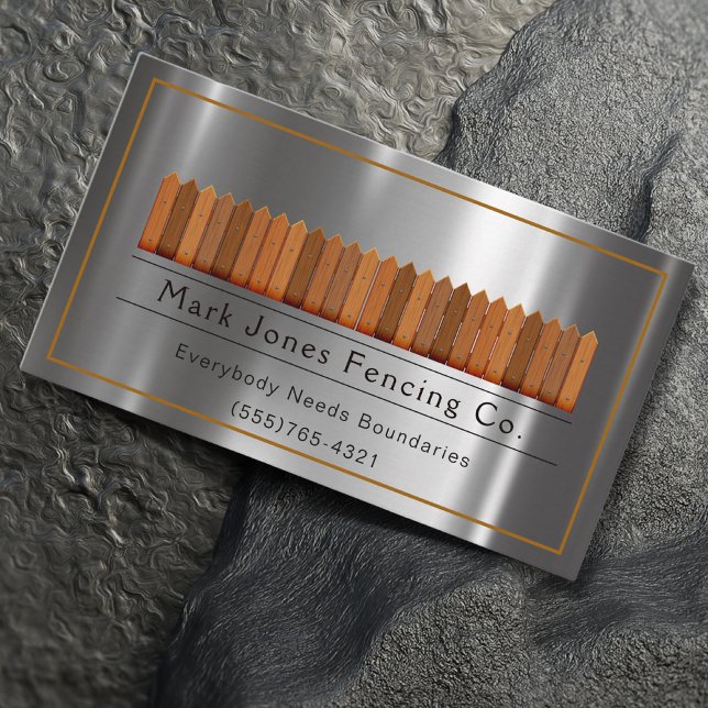 Fencing Company Service Business Card (Creator Uploaded)