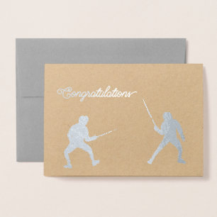 Fencing Congratulations card