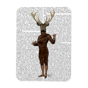 Fencing Deer Full Magnet