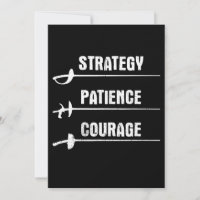 Fencing Design Strategy Patience Courage Fencer