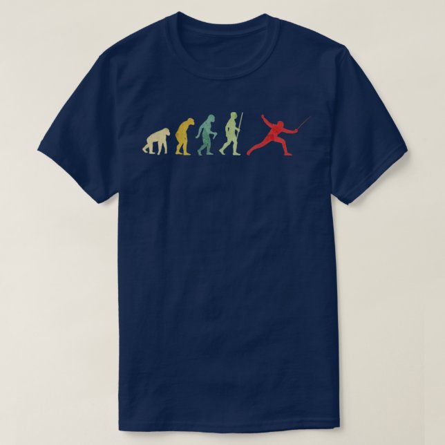 Fencing Evolution  T-Shirt (Design Front)