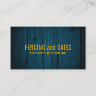 Fencing, Fence, Gate Business Card