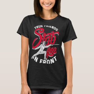 Fencing  Fence Rapier Girls Coach Dagger Boys Kids T-Shirt