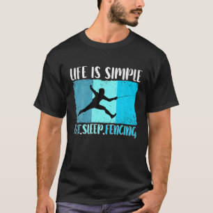Fencing Fencing Martial Arts Sword Combat Fencing T-Shirt