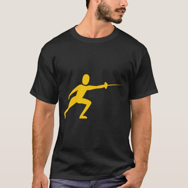 Fencing Figure - Amber T-Shirt (Front)