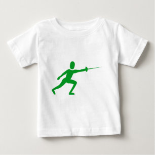 Fencing Figure - Grass Green Baby T-Shirt