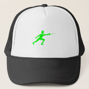 Fencing Figure - Green Trucker Hat