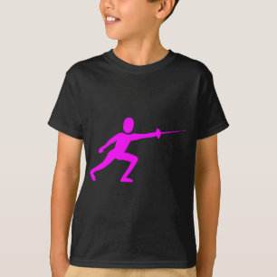 Fencing Figure - Magenta T-Shirt