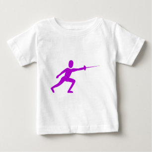 Fencing Figure - Purple Baby T-Shirt