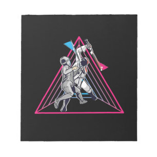 Fencing Game gamer fencer sport 90s fencing Notepad