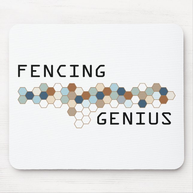Fencing Genius Mouse Mat (Front)