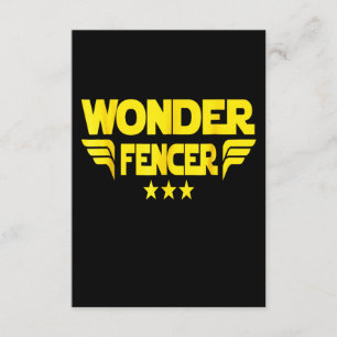 Fencing Gift I Always Win All Match Enclosure Card