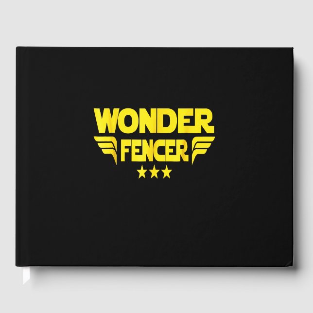 Fencing Gift | I Always Win All Match Guest Book (Front)