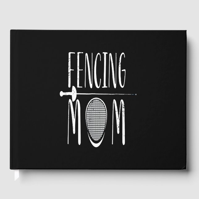 Fencing Gift | I Always Win All Match Guest Book (Front)