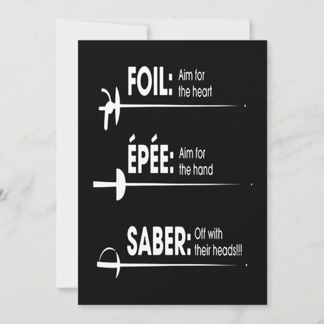 Fencing Gift | I Always Win All Match Holiday Card (Front)