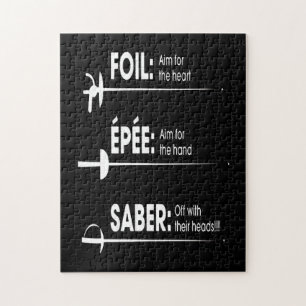 Fencing Gift I Always Win All Match Jigsaw Puzzle