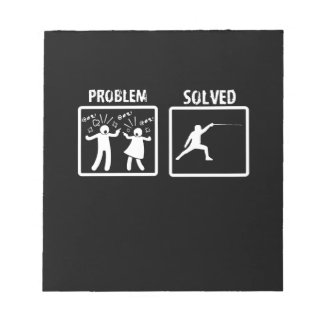 Fencing Gift | I Always Win All Match Notepad