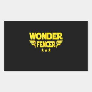 Fencing Gift I Always Win All Match Rectangular Sticker