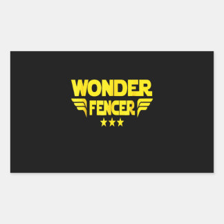 Fencing Gift | I Always Win All Match Rectangular Sticker