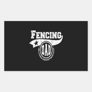 Fencing Gift I Always Win All Match Rectangular Sticker