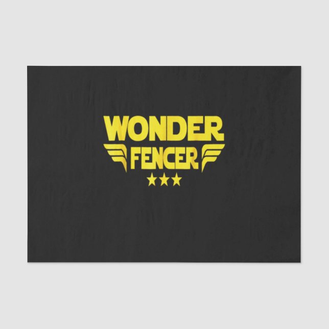 Fencing Gift | I Always Win All Match Tissue Paper (Front)