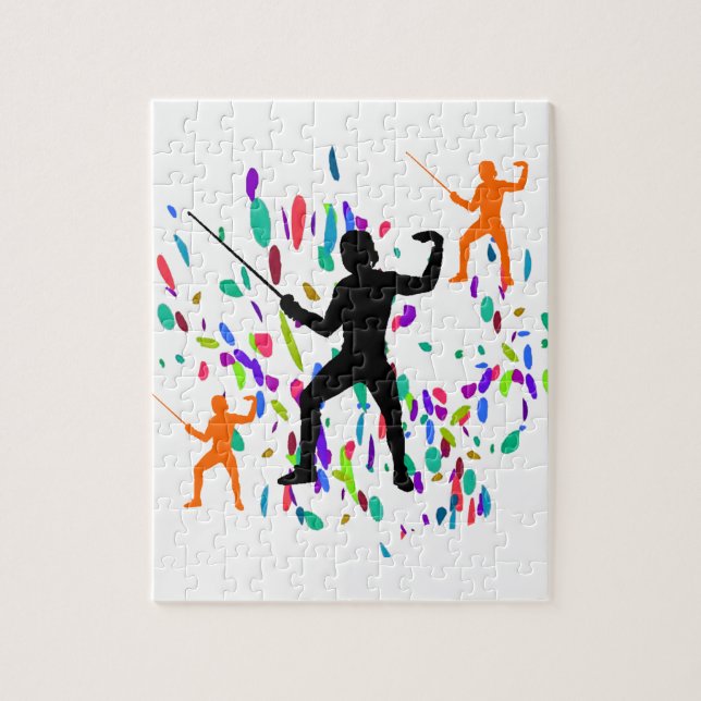 FENCING JIGSAW PUZZLE (Vertical)