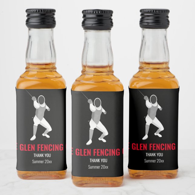 Fencing Liquor Bottle Label (Bottles)