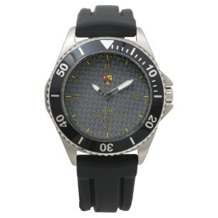 Fencing Mask Mesh Pattern Watch
