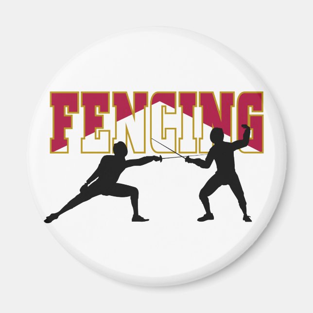 Fencing Match Magnet (Front)