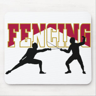 Fencing Match Mouse Mat