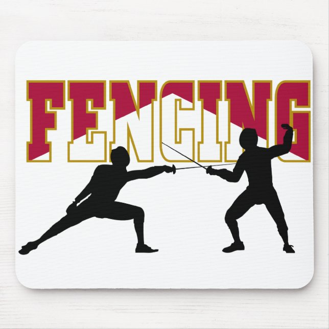 Fencing Match Mouse Mat (Front)