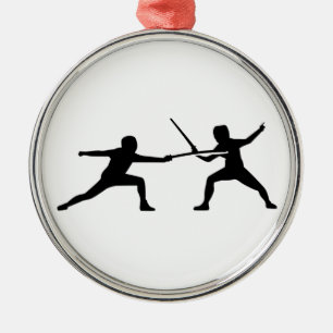 Fencing Metal Tree Decoration