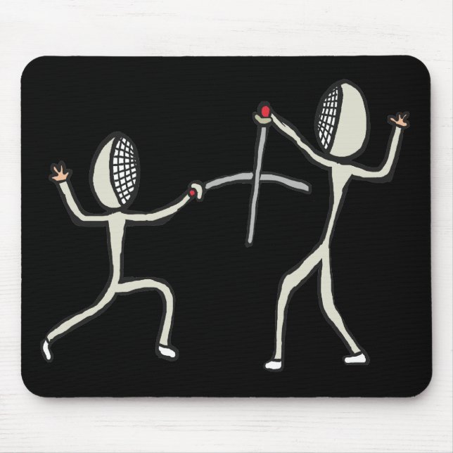 Fencing Mouse Mat (Front)