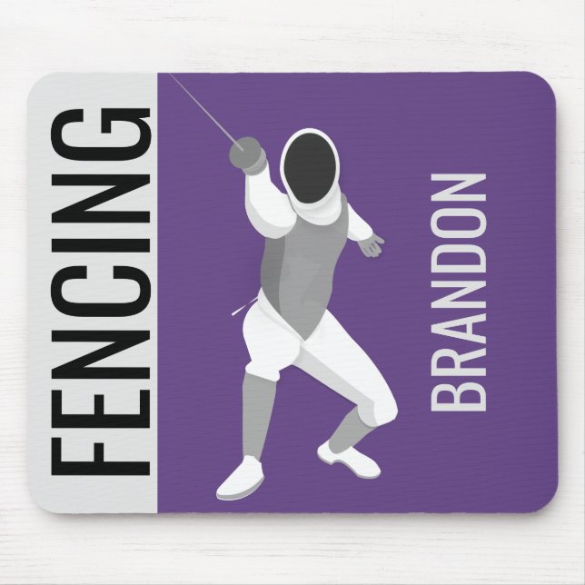Fencing Mouse Mat (Front)