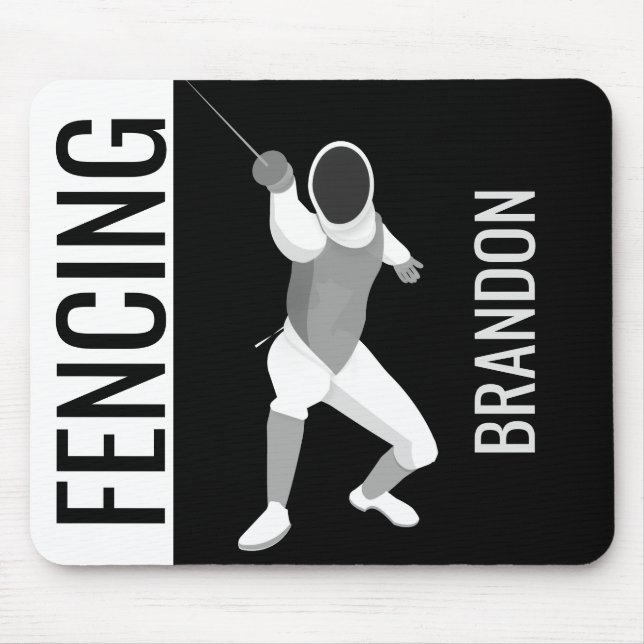 Fencing Mouse Mat (Front)