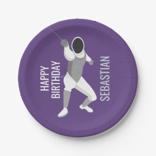 Fencing Paper Plate