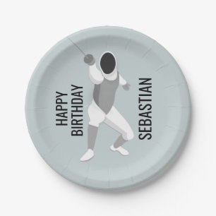 Fencing Paper Plate