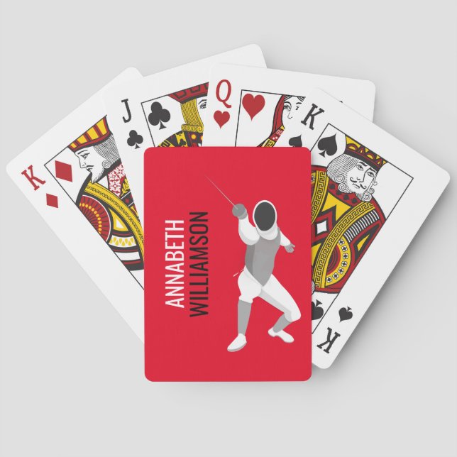 Fencing Playing Cards (Back)