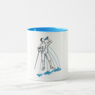 FENCING POST WORKOUT HUMOR MUG