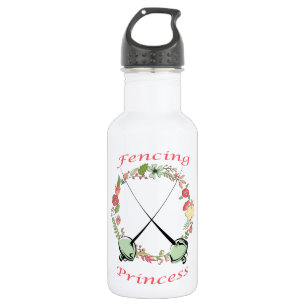 Fencing Princess Floral Foils 532 Ml Water Bottle
