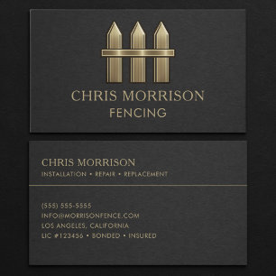 Fencing Professional Business Card