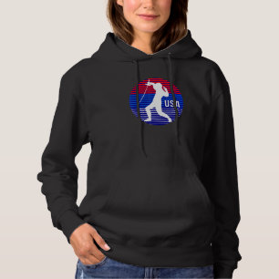 Fencing Retro Sunset Usa Fencer Hoodie