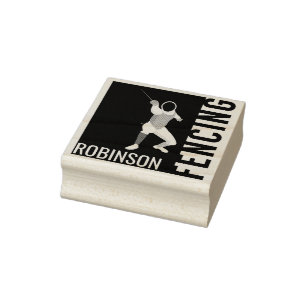 Fencing Rubber Stamp