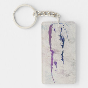 Fencing Silhouette Key Ring