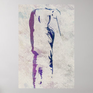 Fencing Silhouette Poster