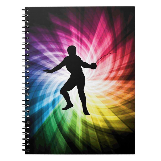 Fencing Silhouette; Spectrum Notebook (Front)
