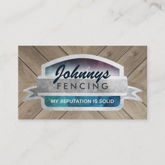 Fencing Slogans Business Cards (Front)