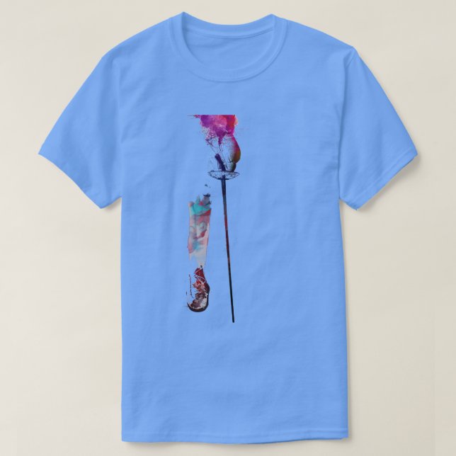 Fencing sport art fencing T-Shirt (Design Front)
